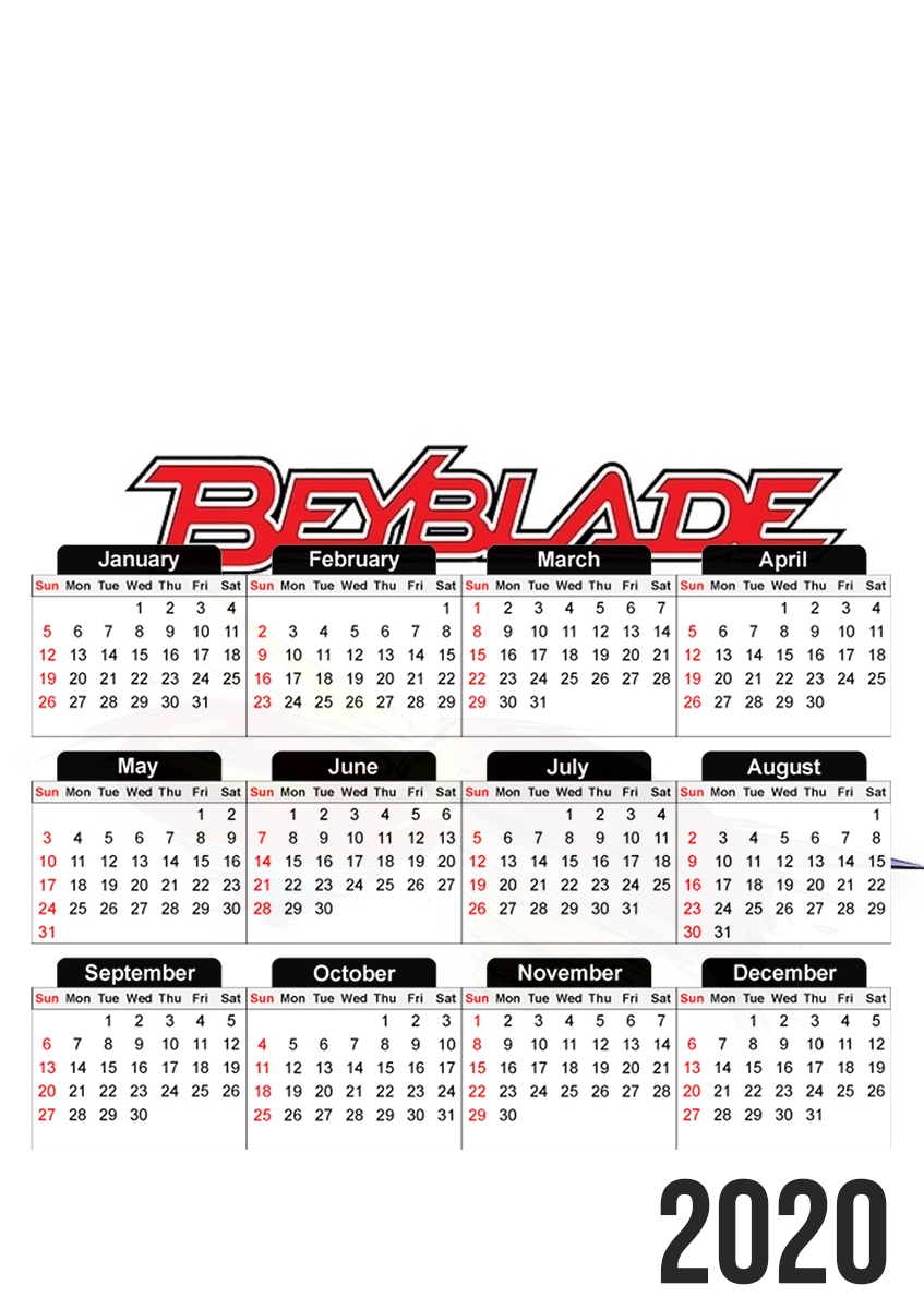 Beyblade magic tops für A3 Fotokalender 30x43cm