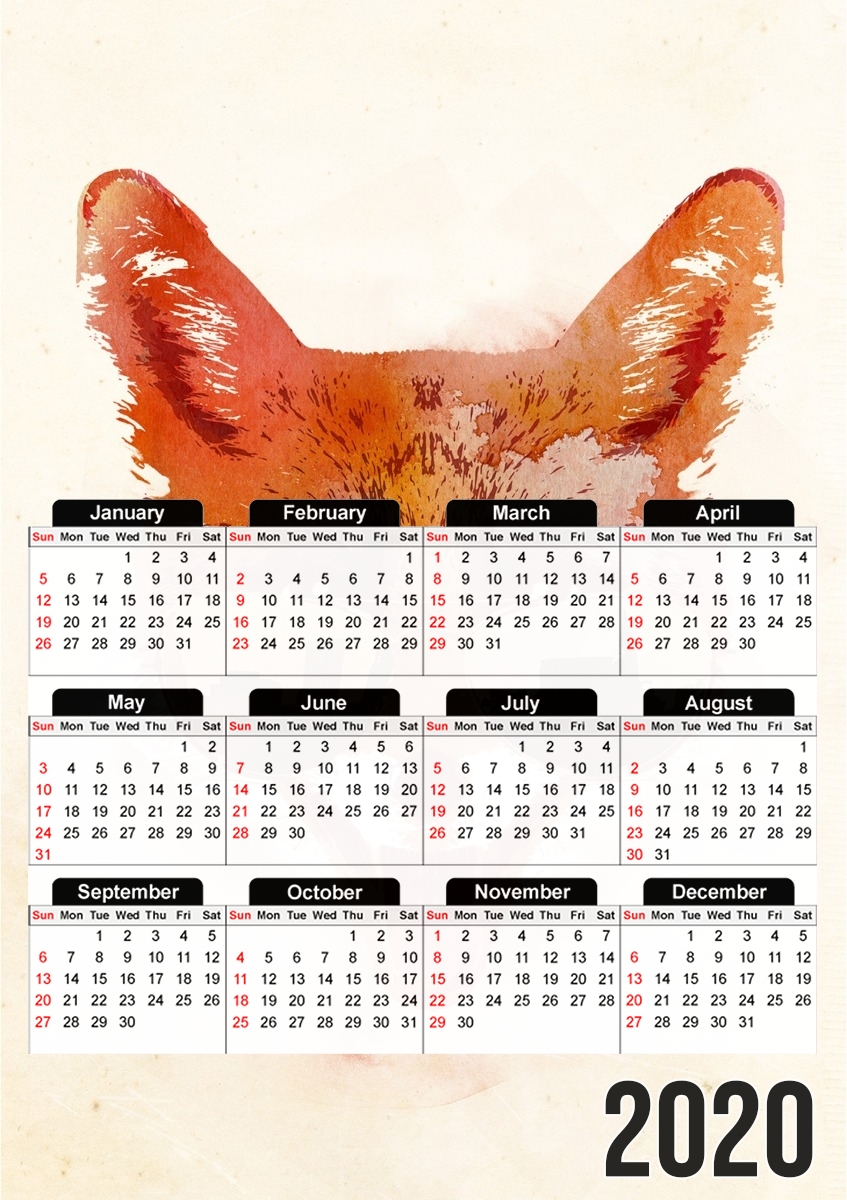 Big Town Fox für A3 Fotokalender 30x43cm