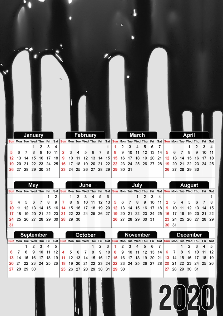 Black Blood für A3 Fotokalender 30x43cm