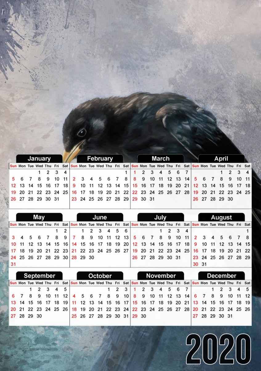 Black Crow für A3 Fotokalender 30x43cm