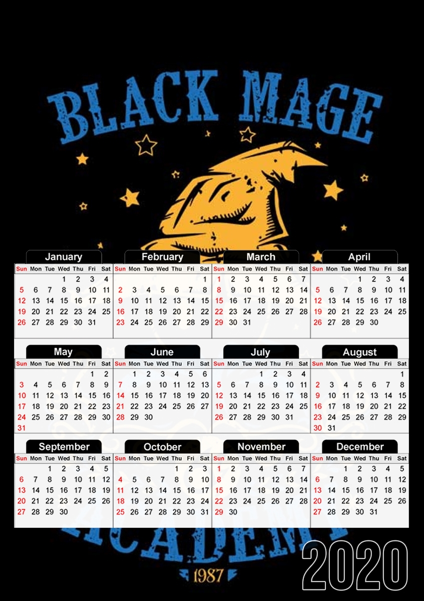 Black Mage Academy für A3 Fotokalender 30x43cm