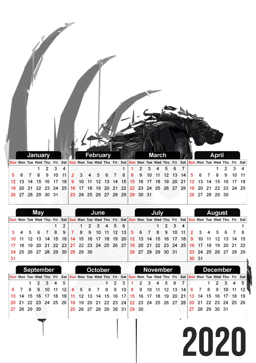 Black Panther claw für A3 Fotokalender 30x43cm