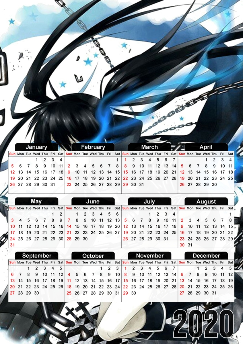 Black Rock Shooter für A3 Fotokalender 30x43cm