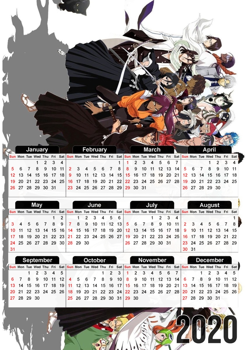 Bleach All characters für A3 Fotokalender 30x43cm