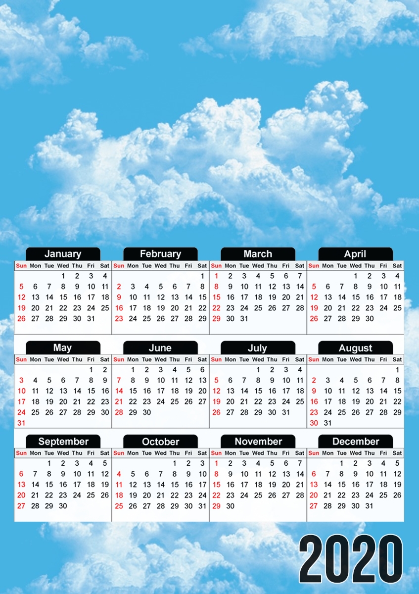 Blue Clouds für A3 Fotokalender 30x43cm