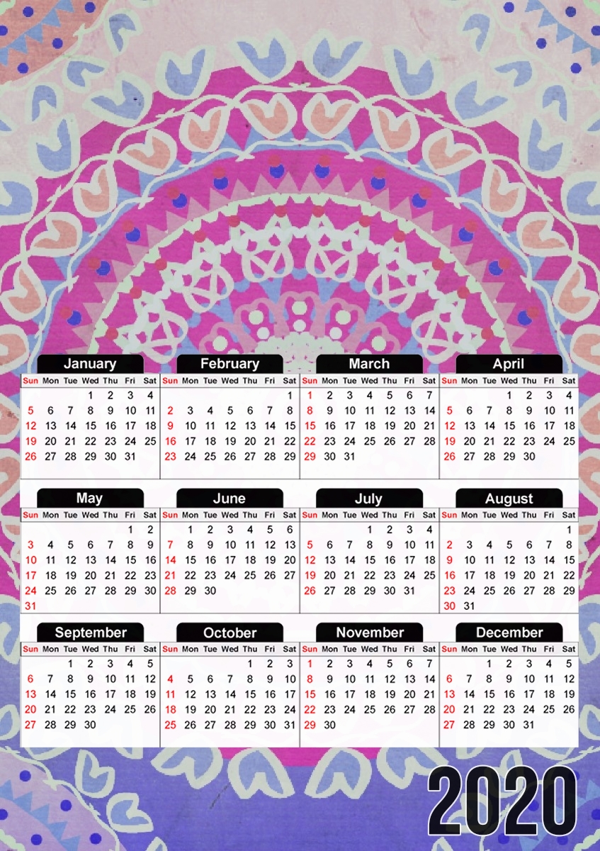 BOHO MANDALA für A3 Fotokalender 30x43cm