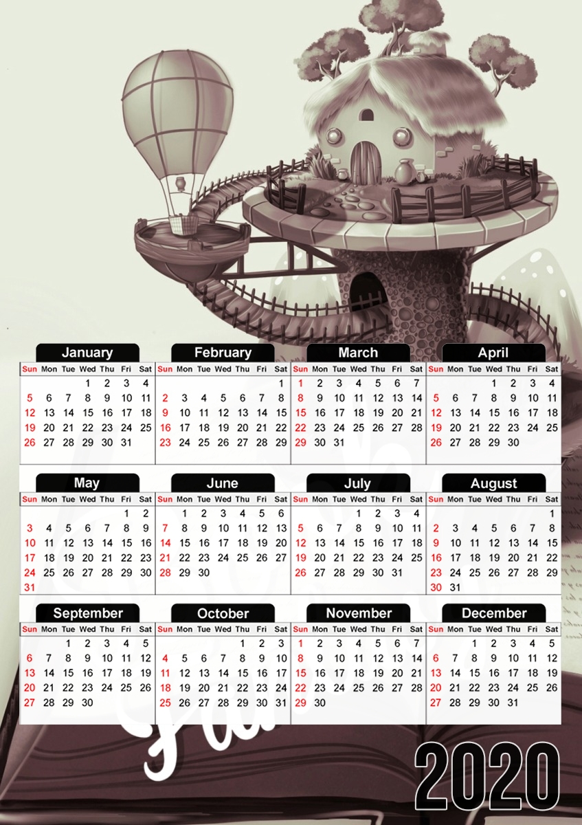 BOOK FANTASY für A3 Fotokalender 30x43cm