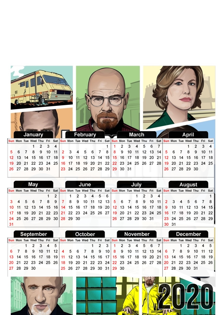 Breaking Bad GTA Mashup für A3 Fotokalender 30x43cm