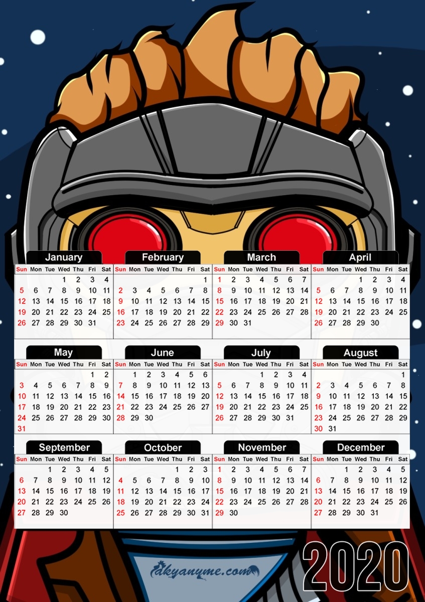 Bricks Star Lord für A3 Fotokalender 30x43cm