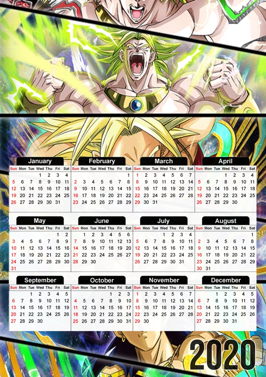 Broly Evolution für A3 Fotokalender 30x43cm