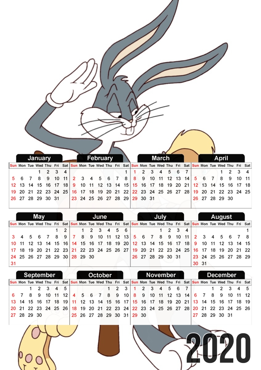 Bugs Spanking Lola für A3 Fotokalender 30x43cm