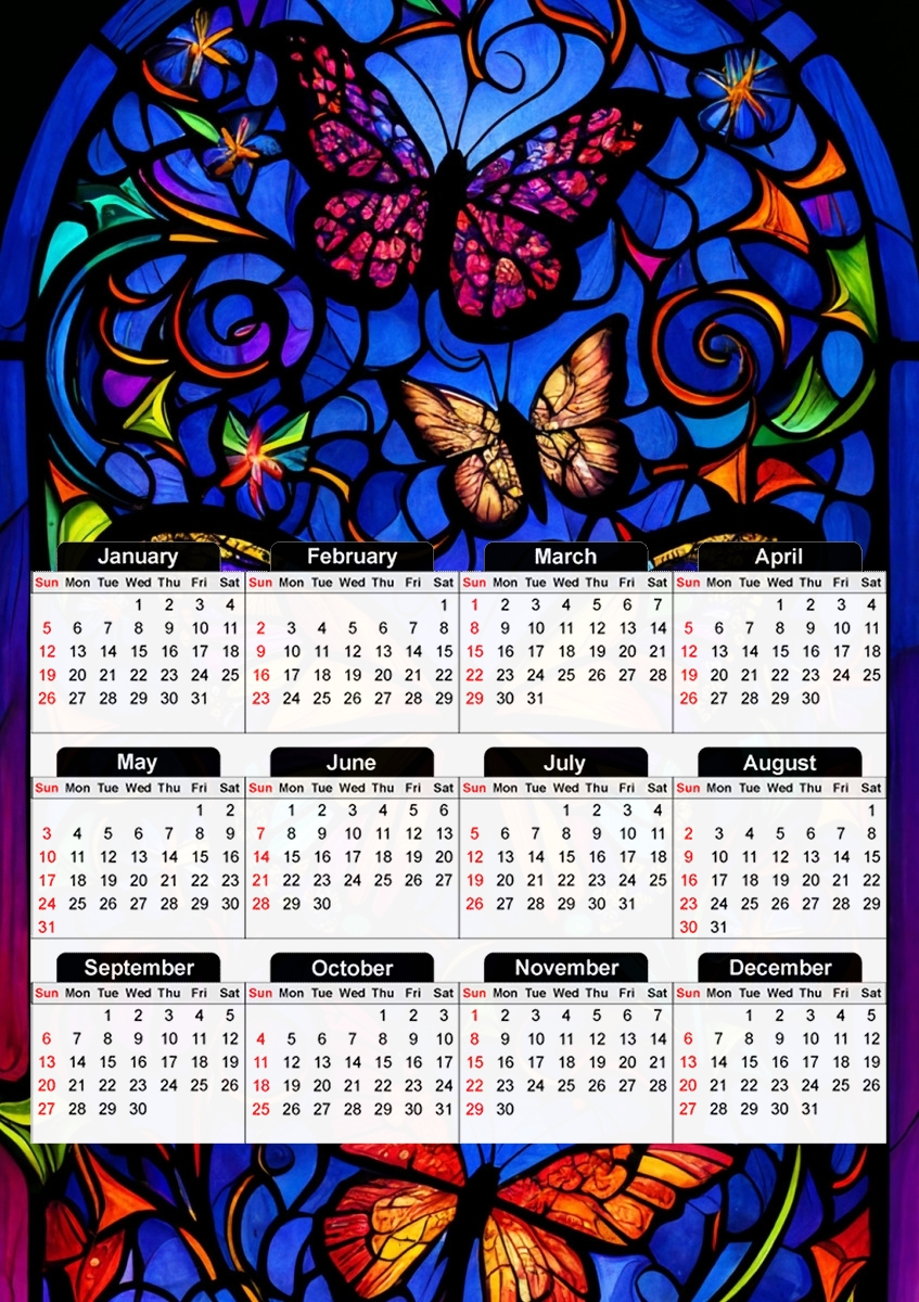 Butterfly Crystal für A3 Fotokalender 30x43cm