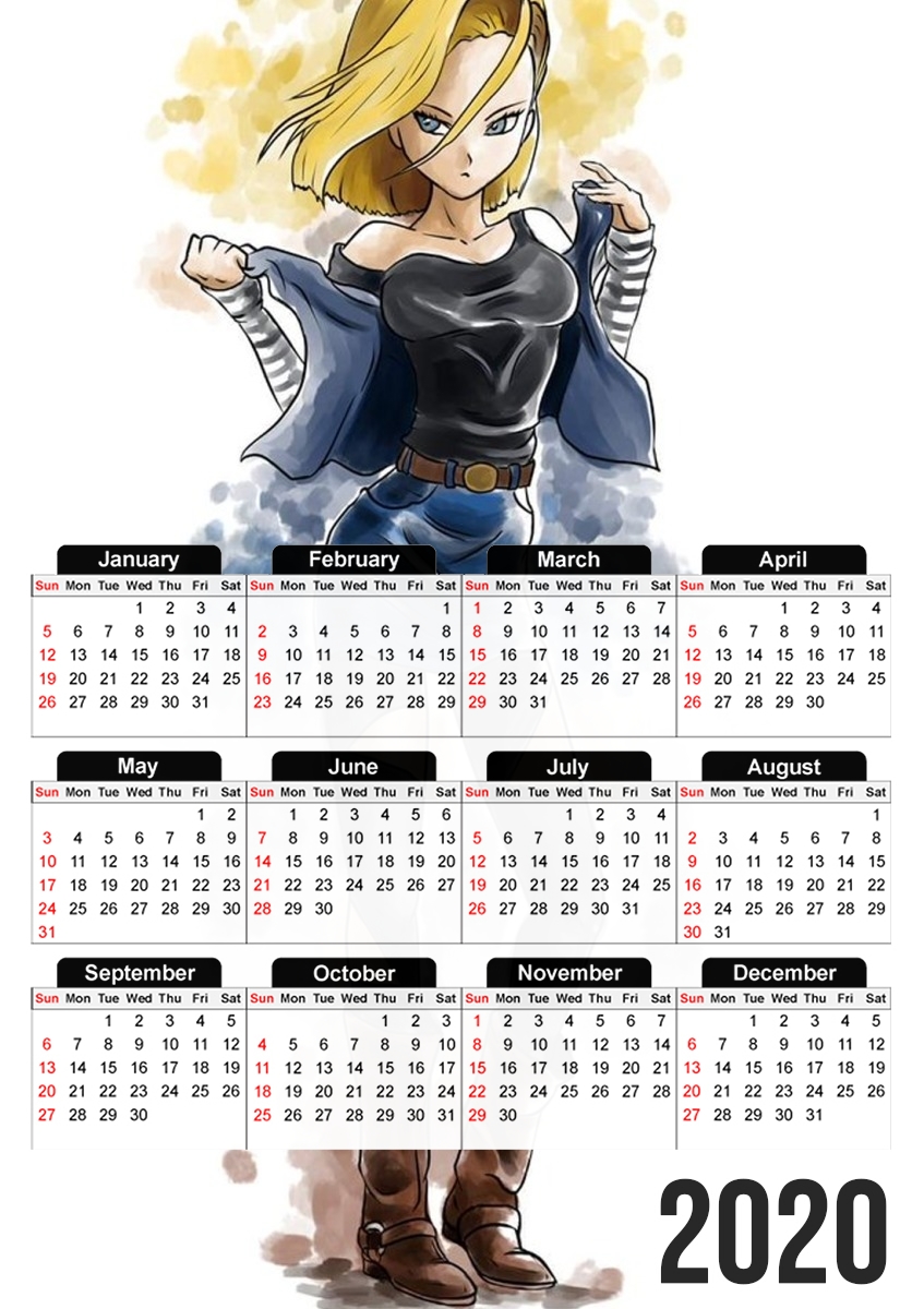 C18 Android Bot für A3 Fotokalender 30x43cm