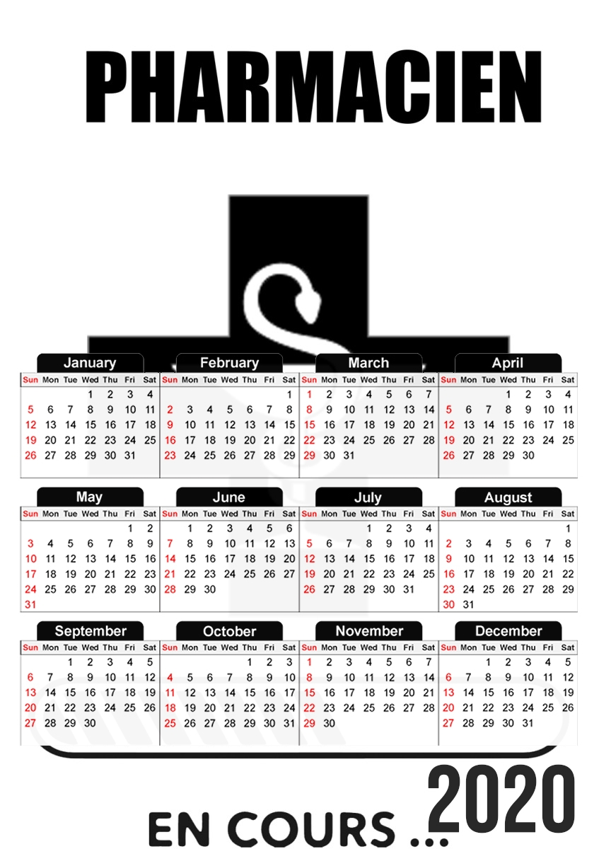 Cadeau etudiant Pharmacien en cours für A3 Fotokalender 30x43cm