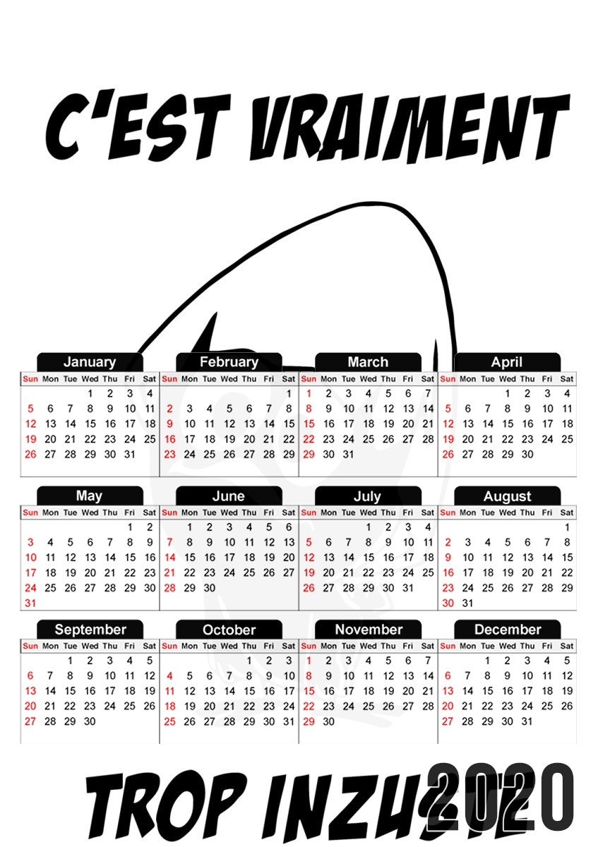 Calimero Vraiment trop inzuste für A3 Fotokalender 30x43cm