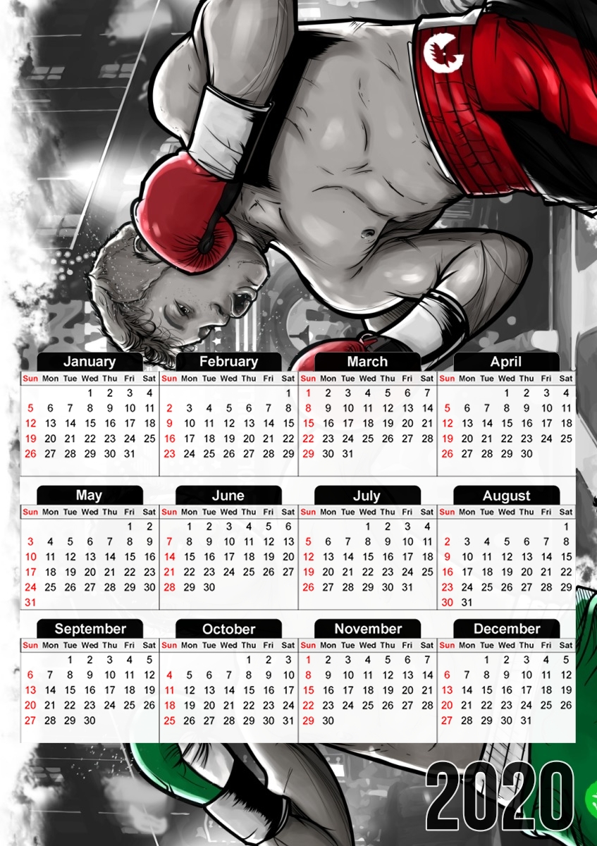 Canelo vs Chavez Jr CincodeMayo  für A3 Fotokalender 30x43cm