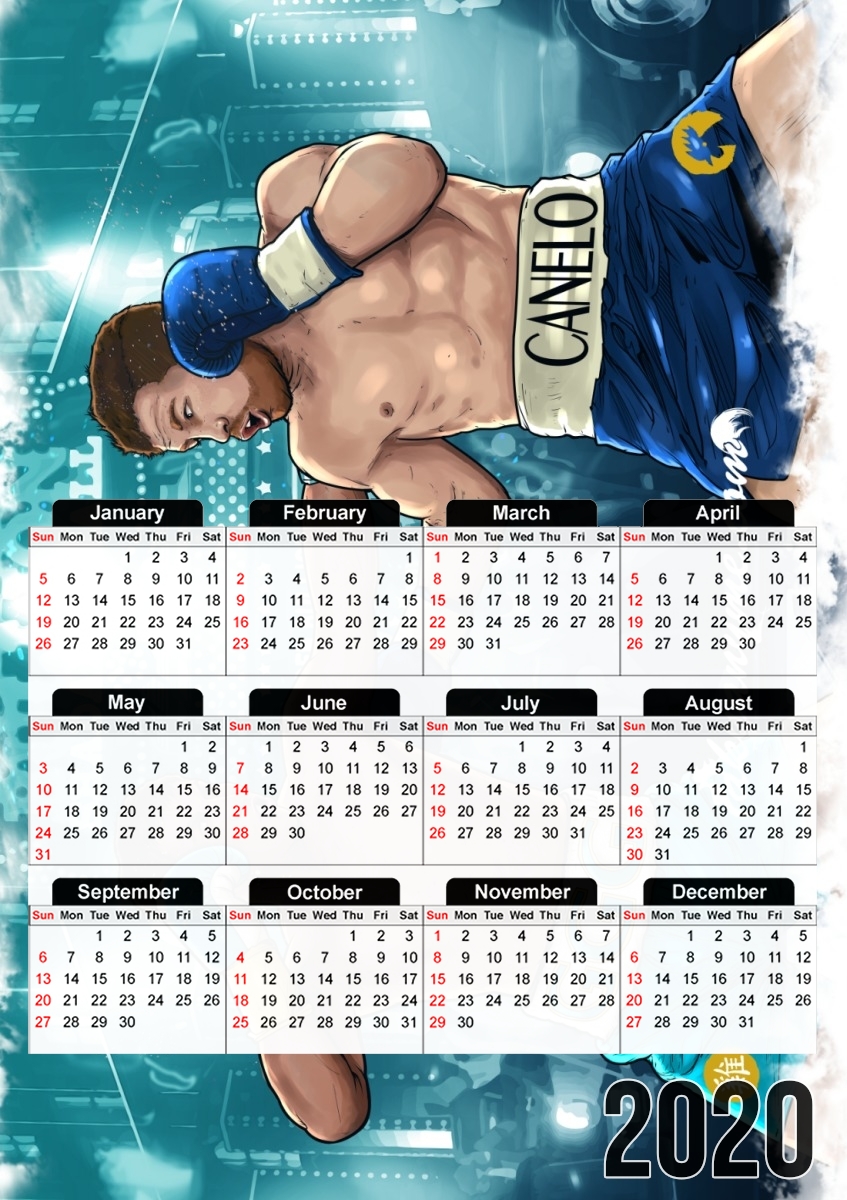 Canelo vs Golovkin 16 September für A3 Fotokalender 30x43cm