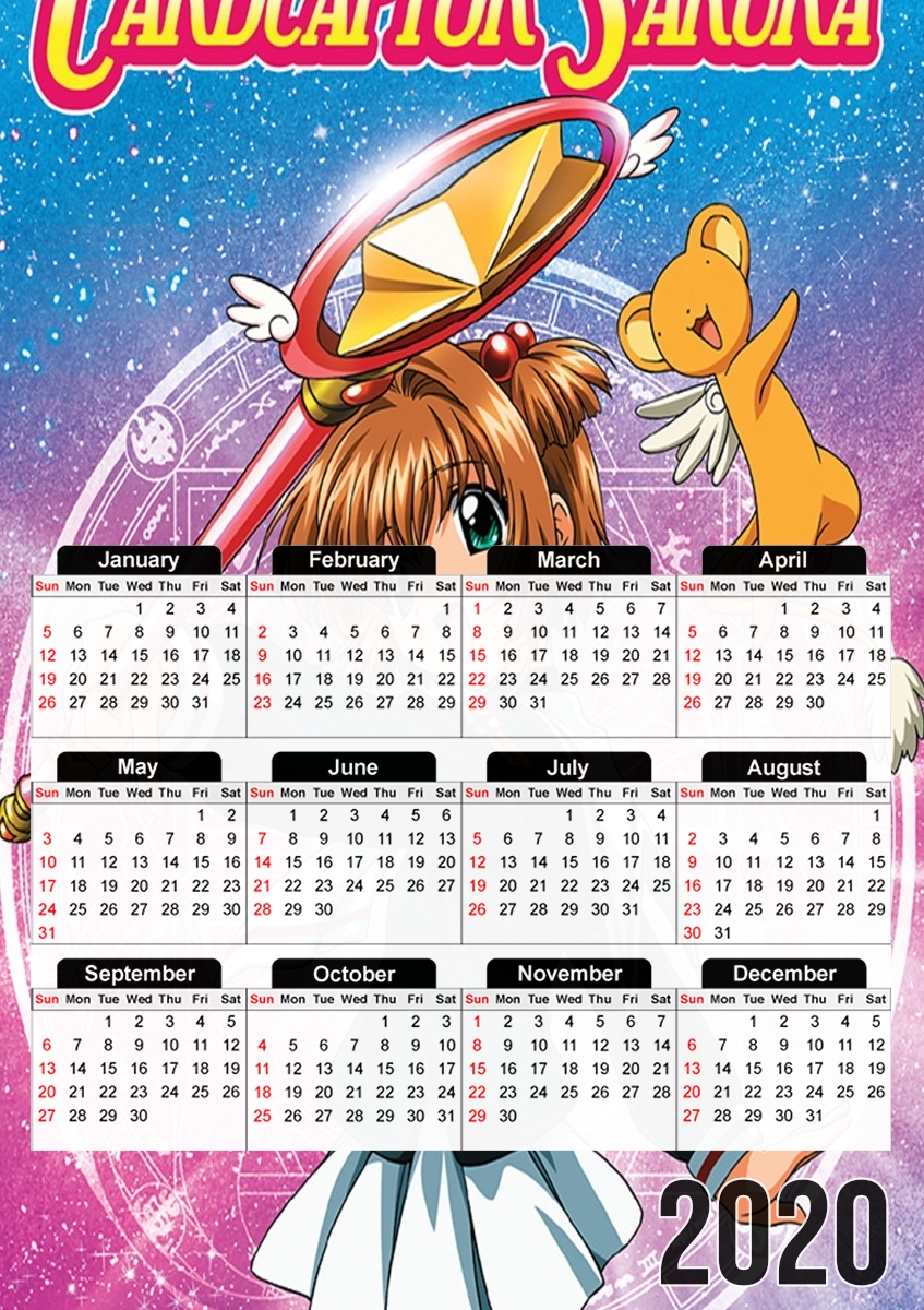 Card Captor Sakura für A3 Fotokalender 30x43cm