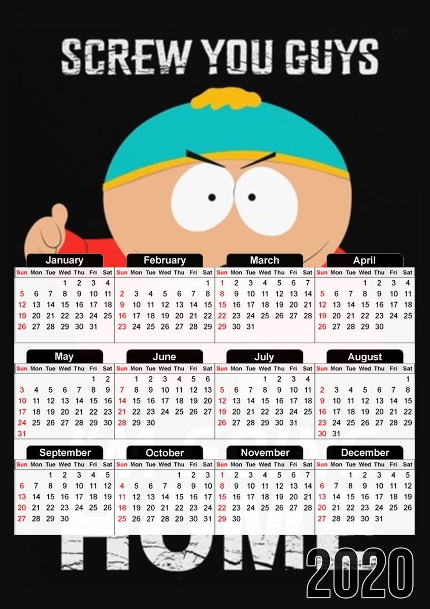 Cartman Going Home für A3 Fotokalender 30x43cm