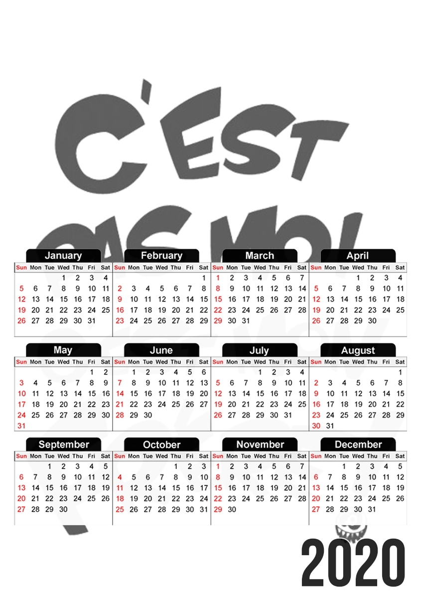 Cest pas moi cest mon frere für A3 Fotokalender 30x43cm