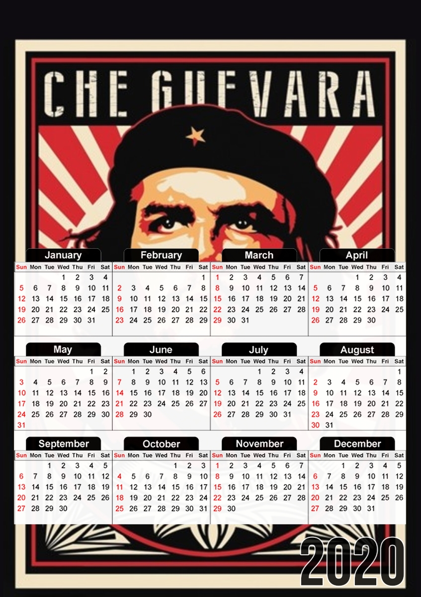 Che Guevara Viva Revolution für A3 Fotokalender 30x43cm