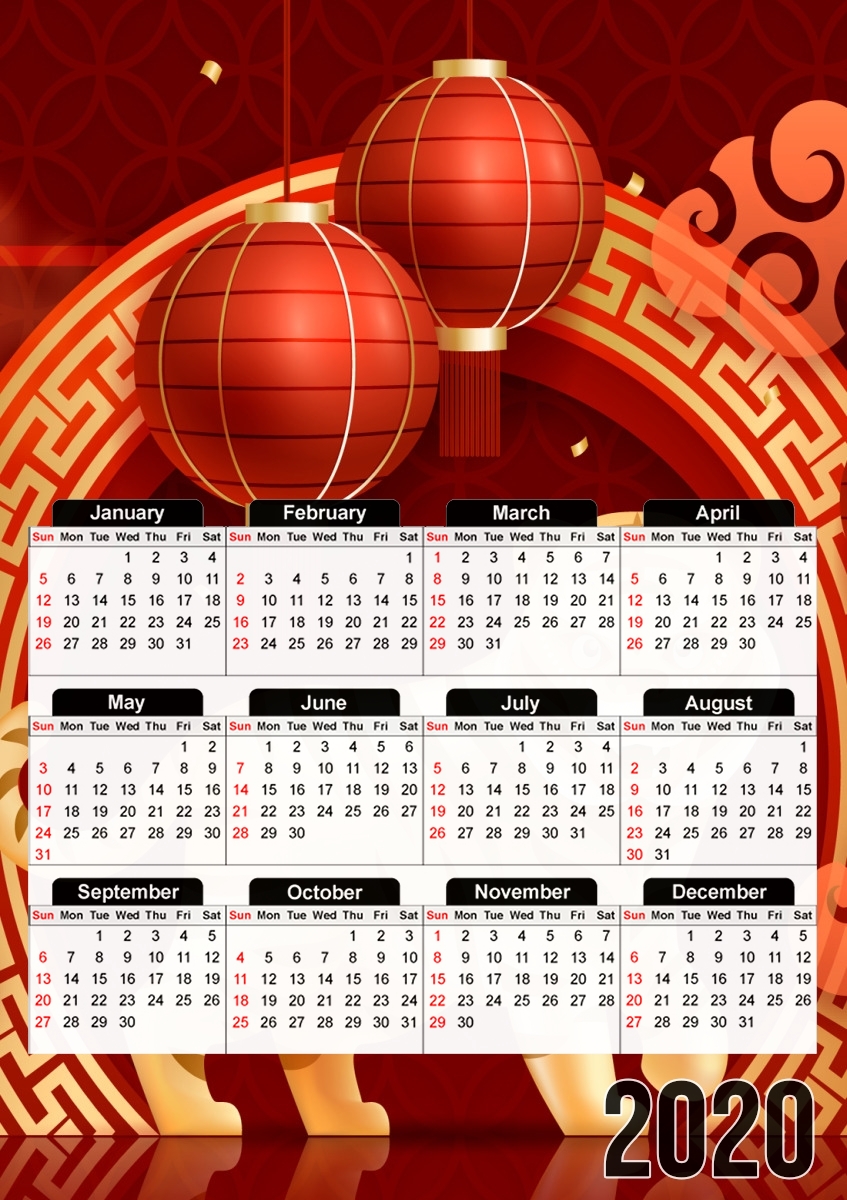 chinese new year Tiger für A3 Fotokalender 30x43cm