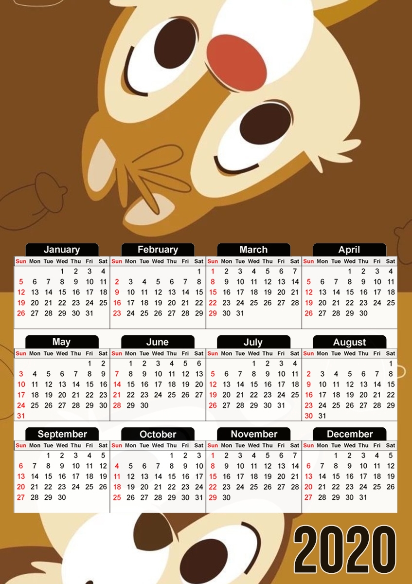 Chip And Dale für A3 Fotokalender 30x43cm