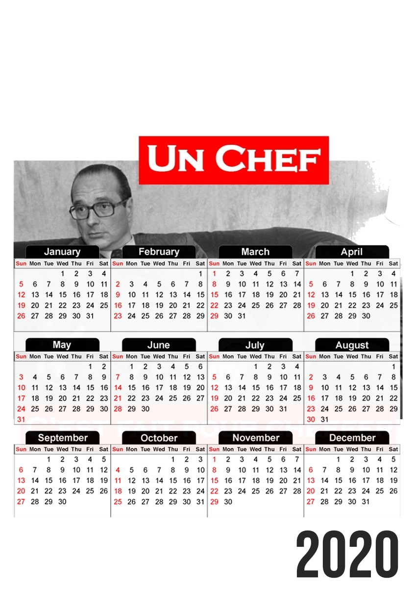 Chirac Un Chef cest fait pour cheffer für A3 Fotokalender 30x43cm