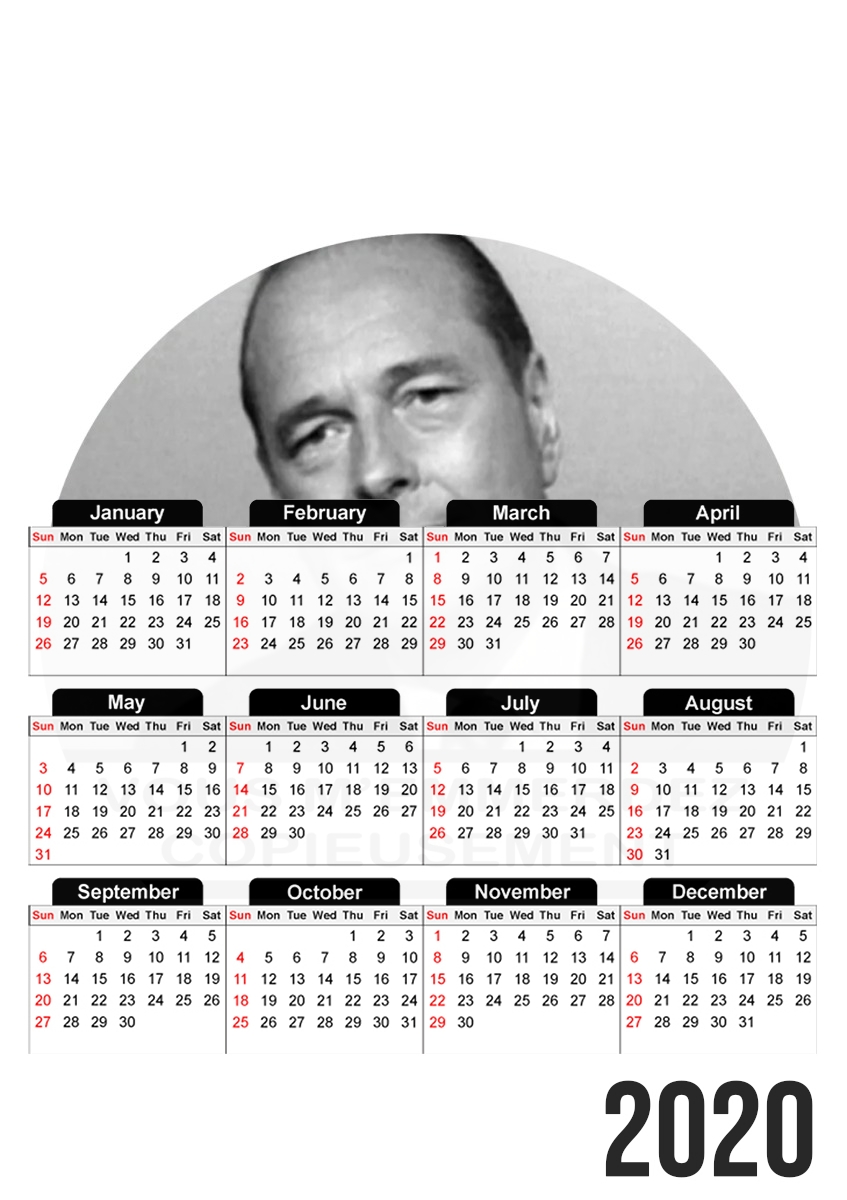 Chirac Vous memmerdez copieusement für A3 Fotokalender 30x43cm