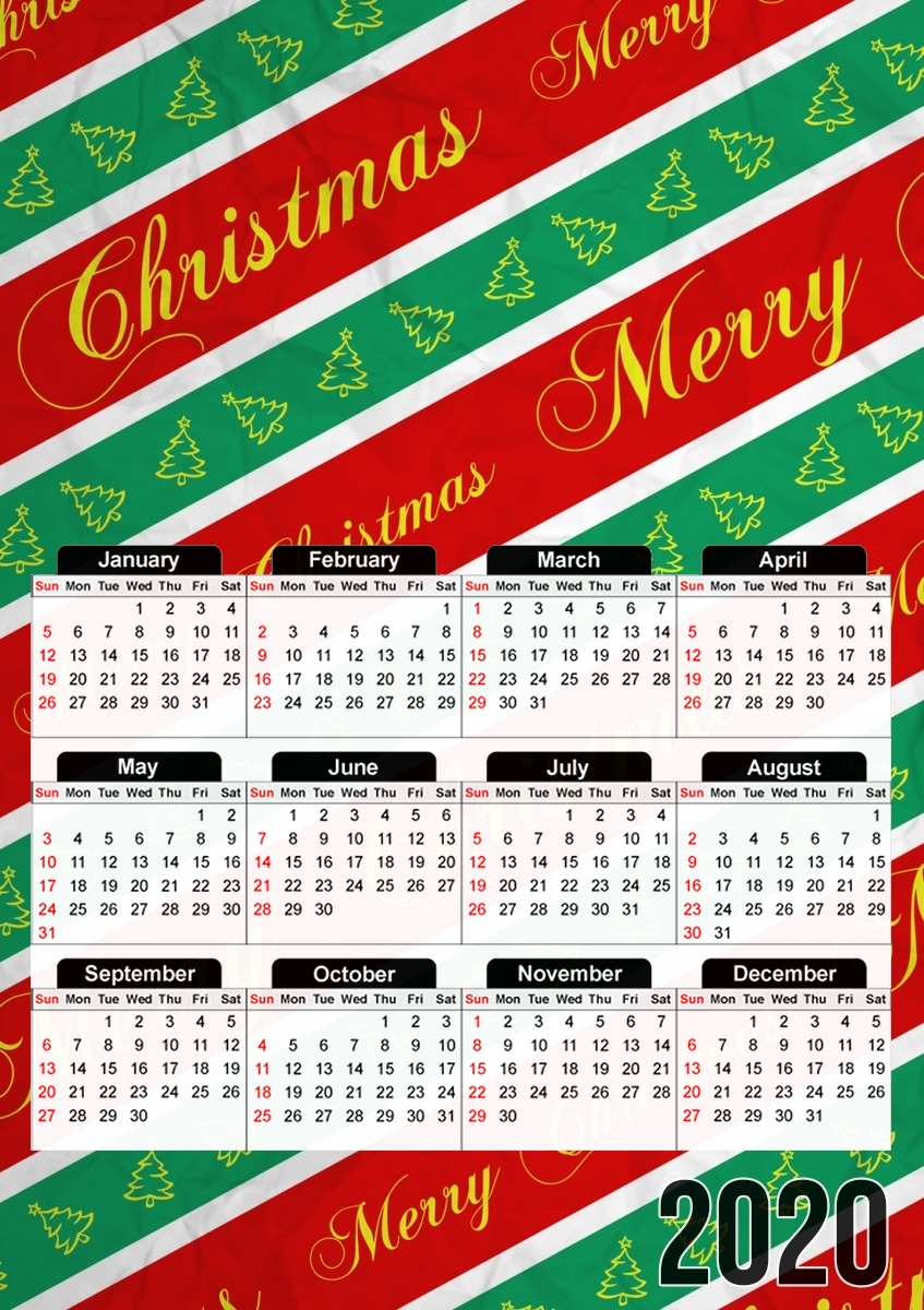 Christmas Wrapping Paper für A3 Fotokalender 30x43cm