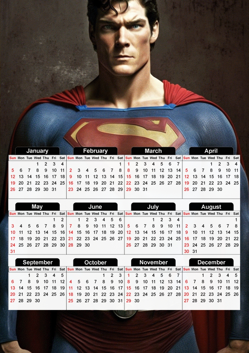 Christopher Reeve für A3 Fotokalender 30x43cm