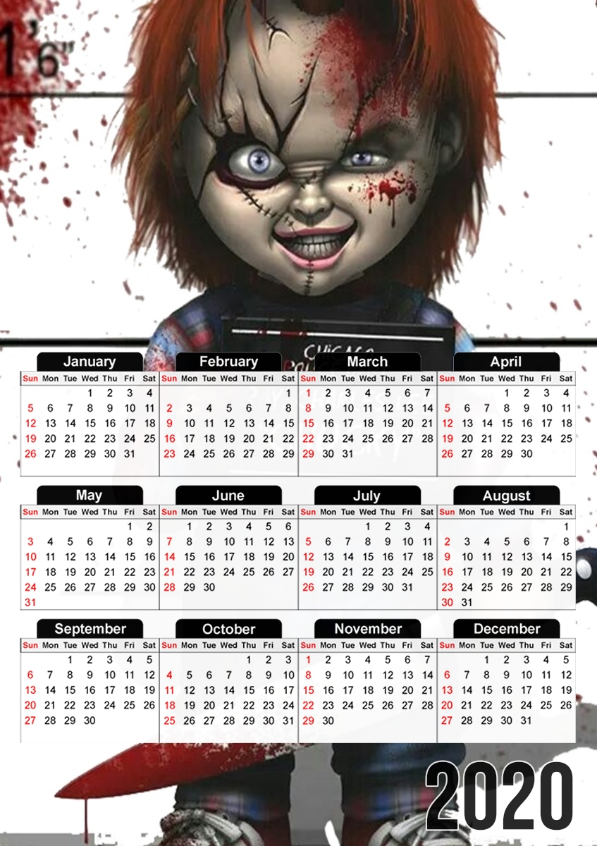 Chucky Die Puppe, die tötet für A3 Fotokalender 30x43cm