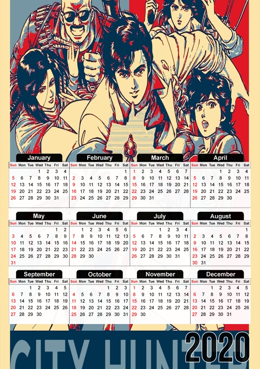 City hunter propaganda für A3 Fotokalender 30x43cm