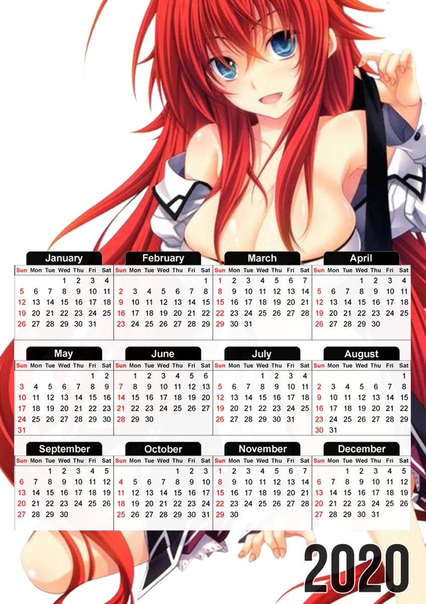 Cleavage Rias DXD HighSchool für A3 Fotokalender 30x43cm