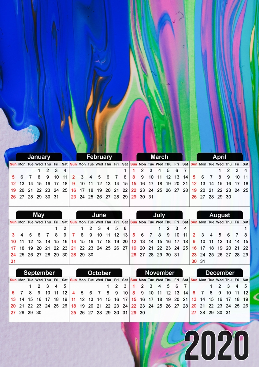 COLOR LAVA für A3 Fotokalender 30x43cm