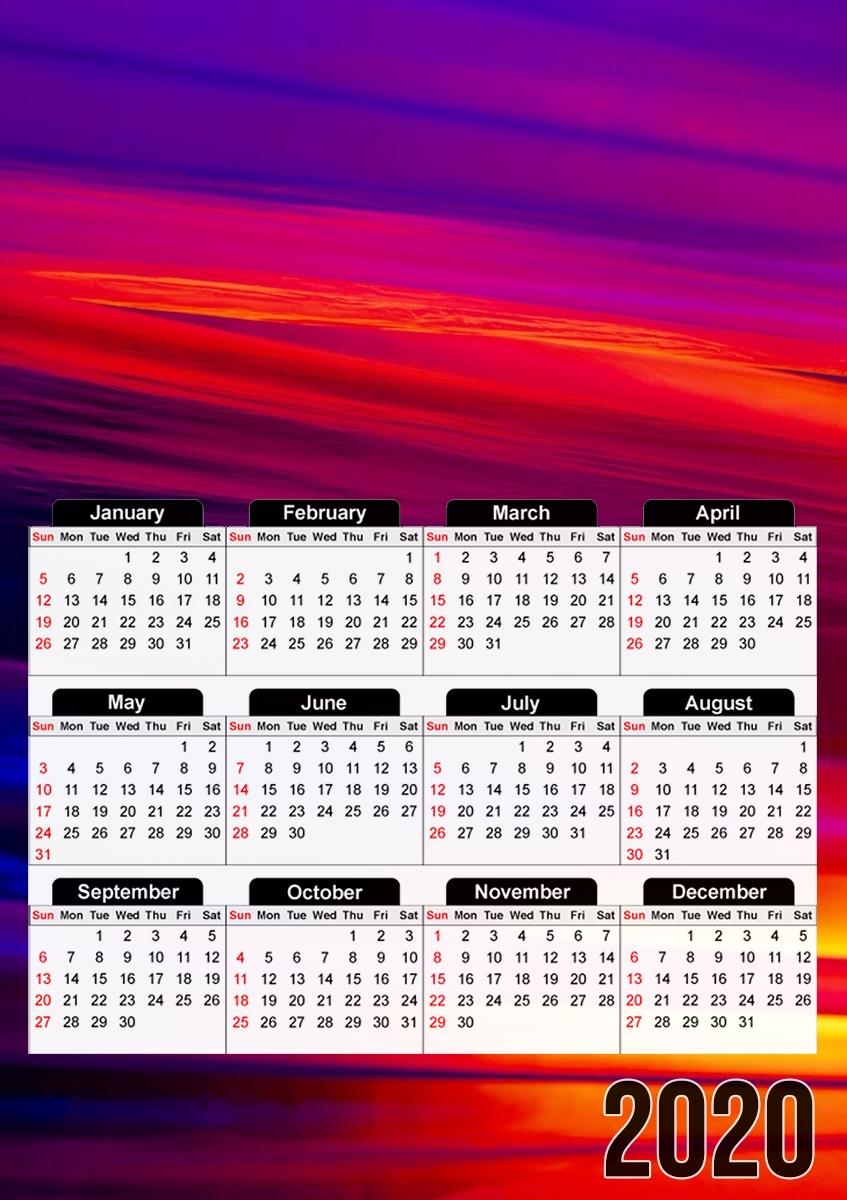 Colorful Plastic für A3 Fotokalender 30x43cm