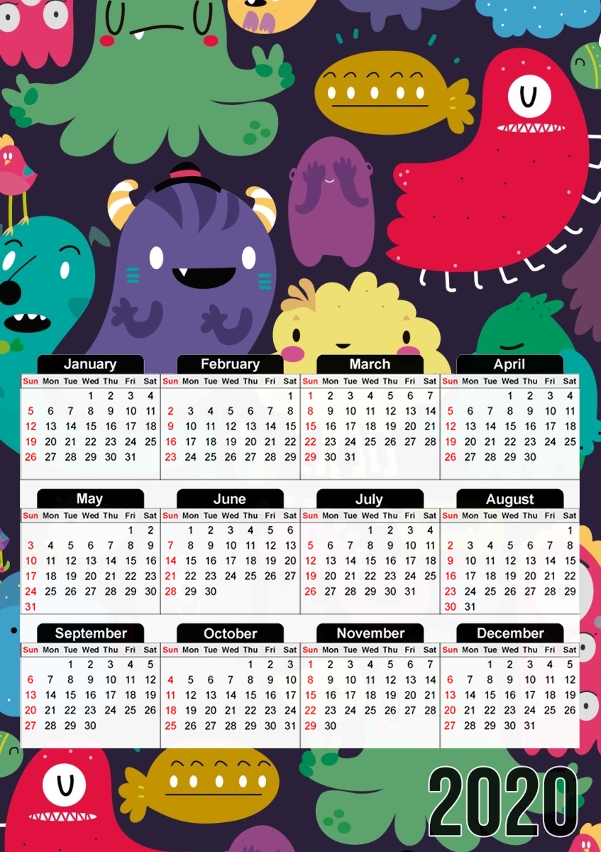 Colorful Creatures für A3 Fotokalender 30x43cm