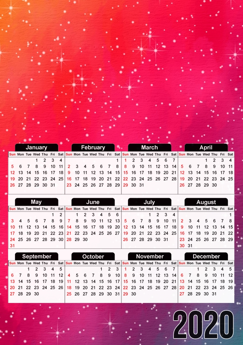 Colorful Galaxy für A3 Fotokalender 30x43cm