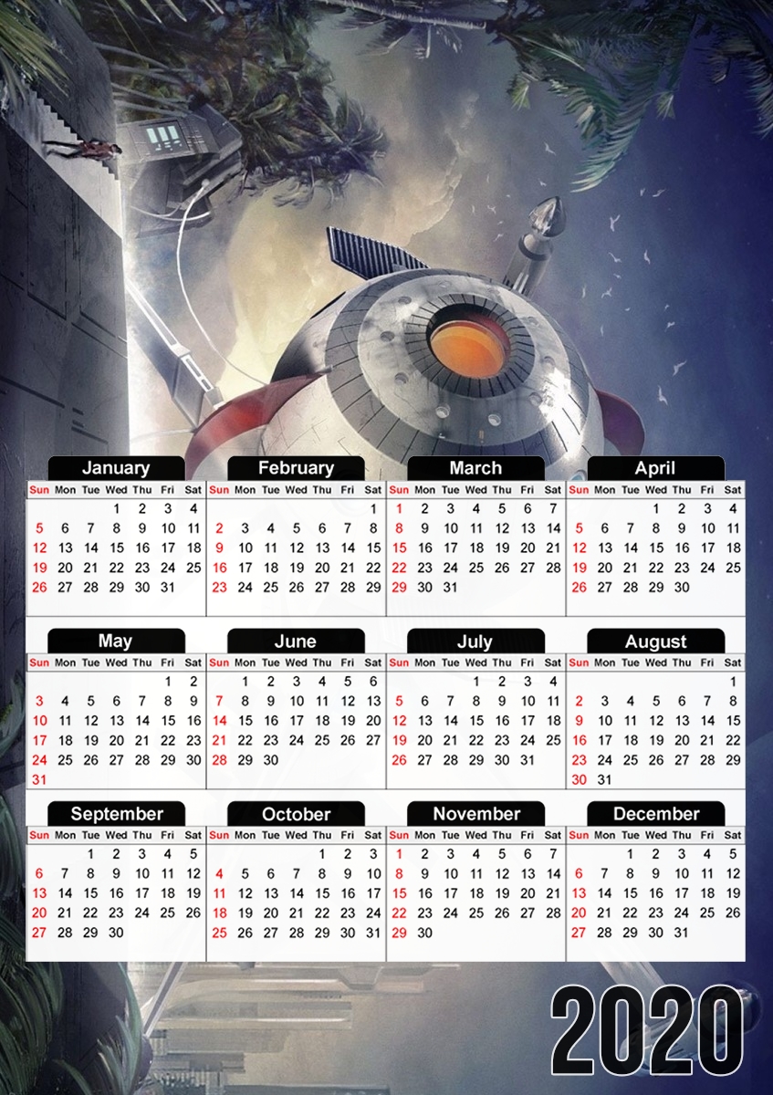 Comet Ship Captain Flam für A3 Fotokalender 30x43cm