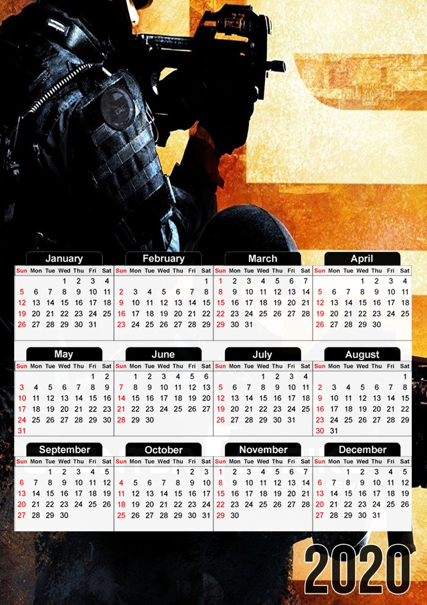 Counter Strike CS GO für A3 Fotokalender 30x43cm