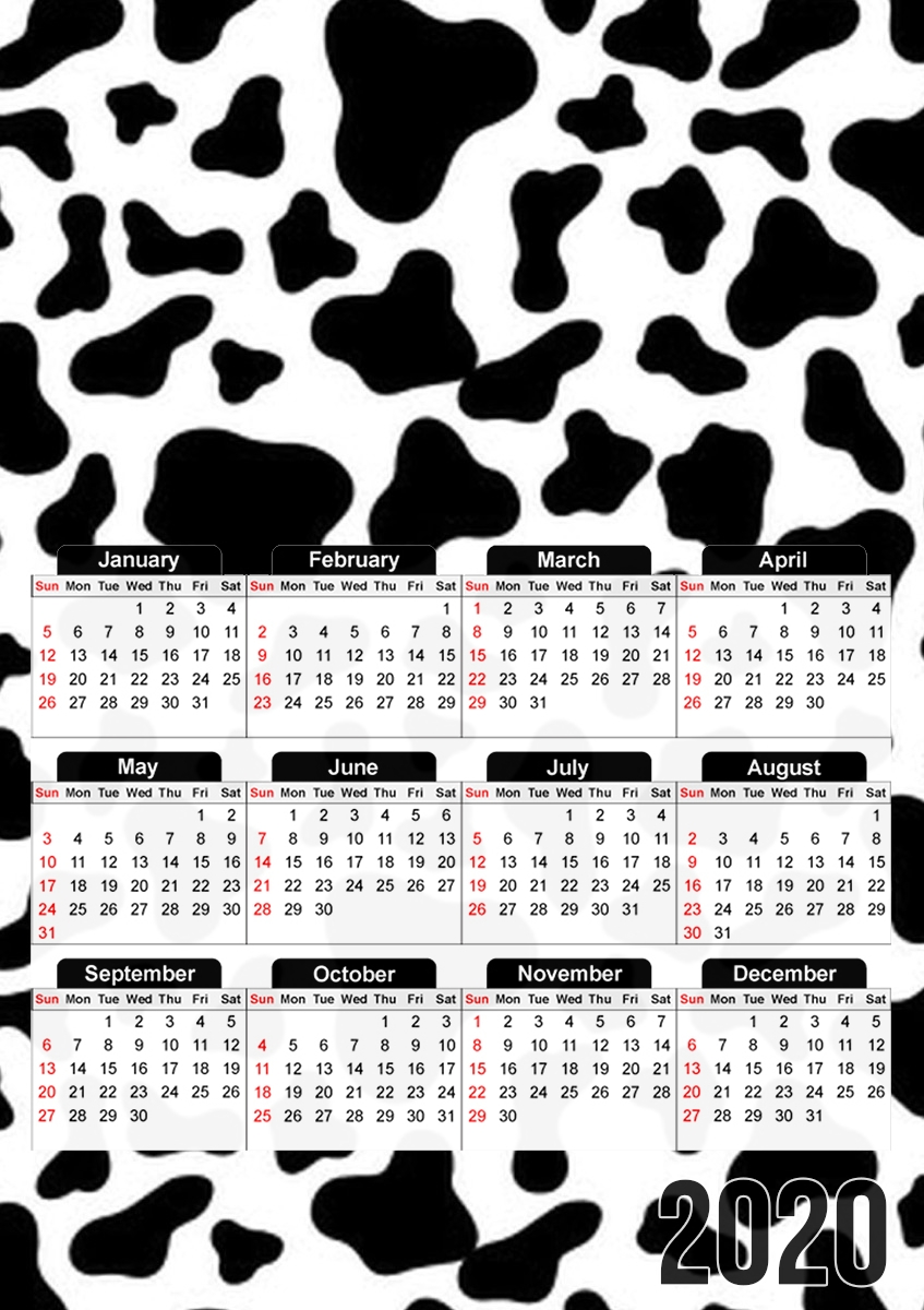 Cow Pattern für A3 Fotokalender 30x43cm