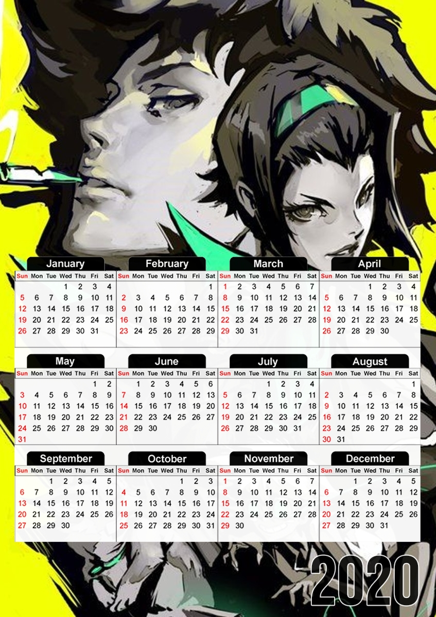 Cowboy Bebop Yellow Art für A3 Fotokalender 30x43cm