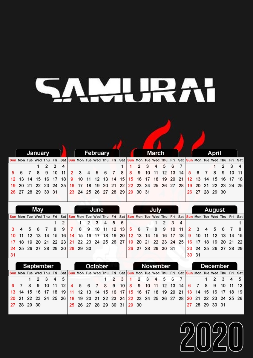 cyberpunk samurai für A3 Fotokalender 30x43cm