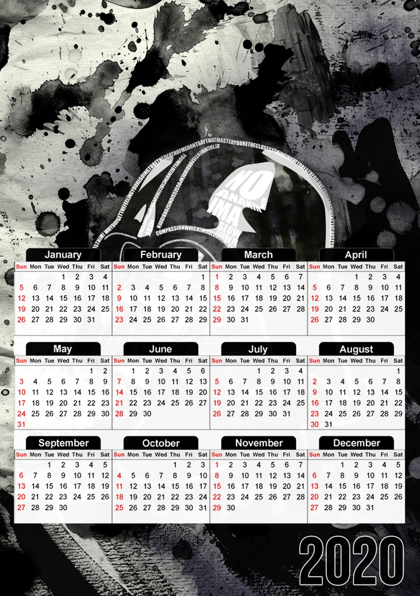 Dark Typo für A3 Fotokalender 30x43cm