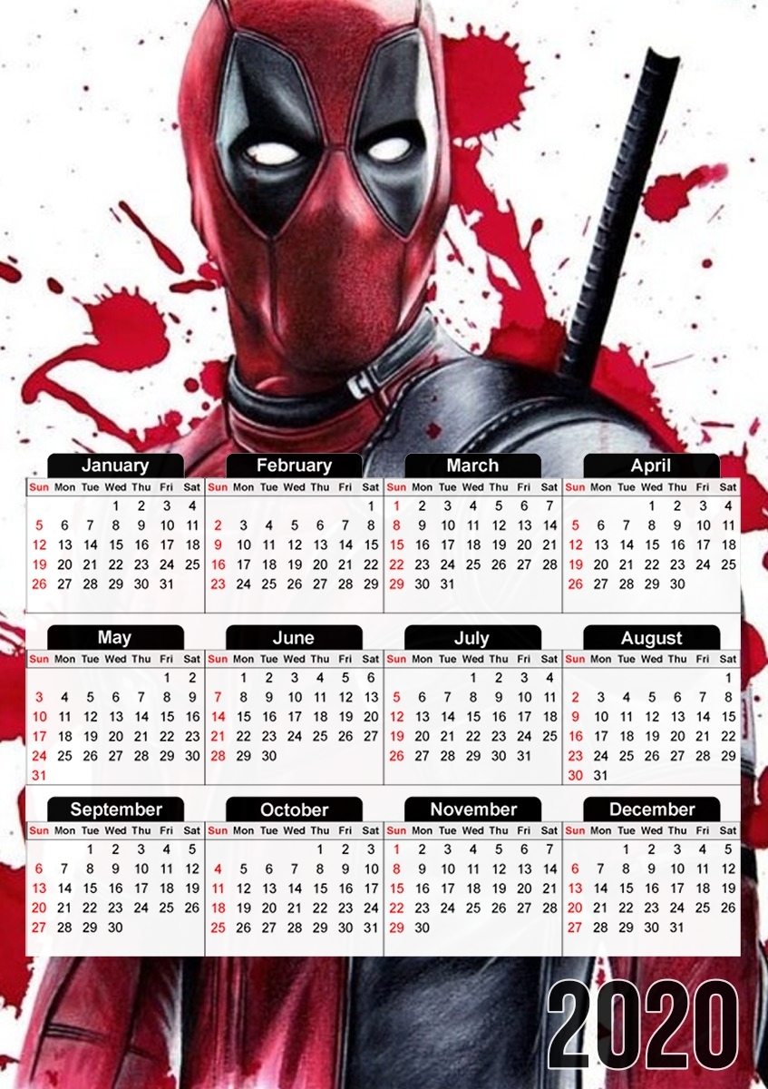 Deadpool Painting für A3 Fotokalender 30x43cm