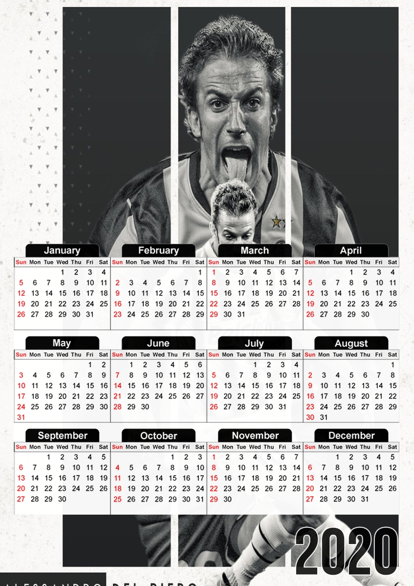 Del Piero Legends für A3 Fotokalender 30x43cm