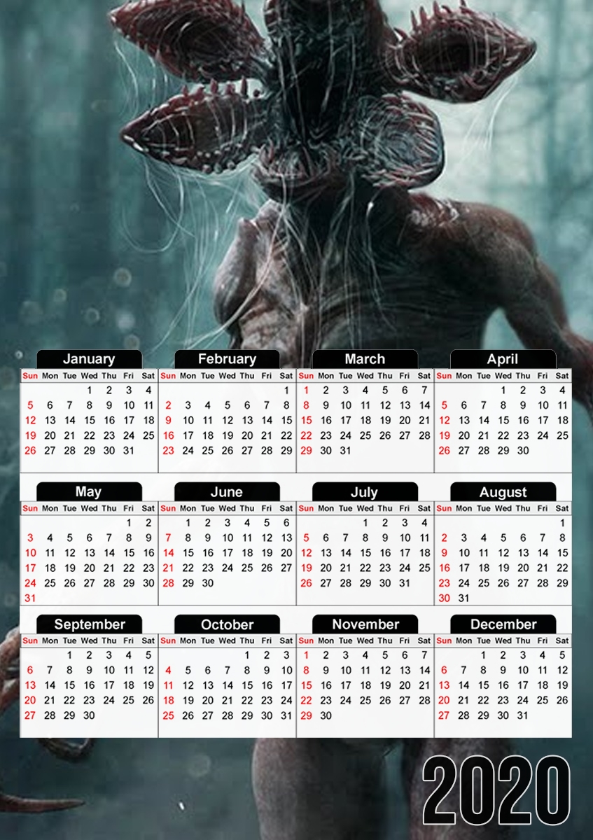 Demogorgon Stranger Things ART für A3 Fotokalender 30x43cm