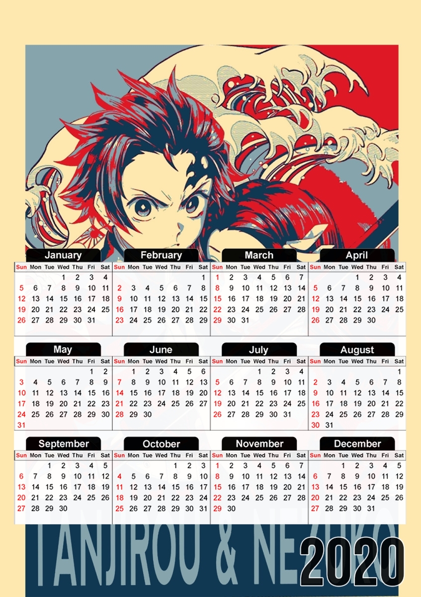 Demon Slayer Propaganda für A3 Fotokalender 30x43cm