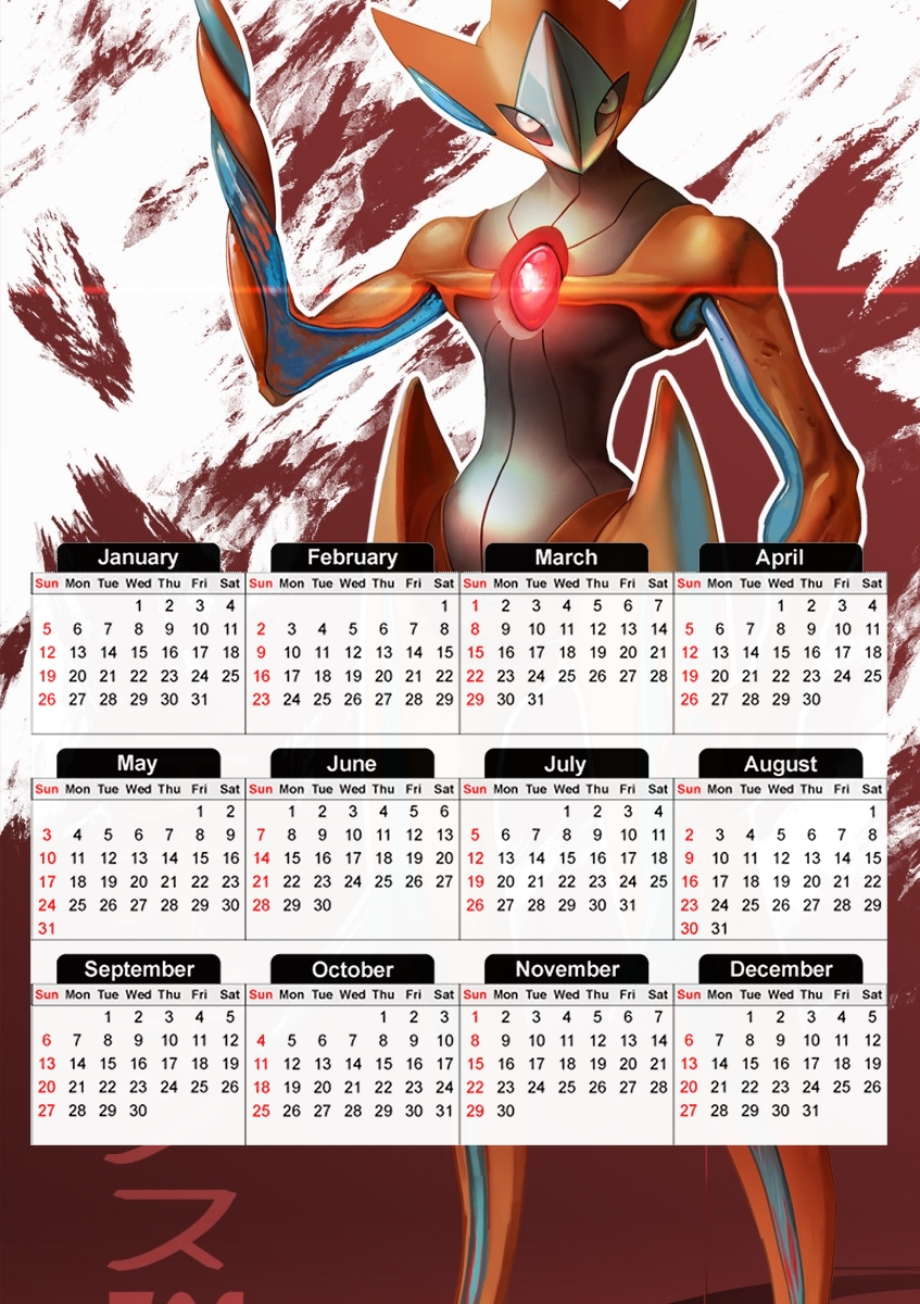 Deoxys Creature für A3 Fotokalender 30x43cm