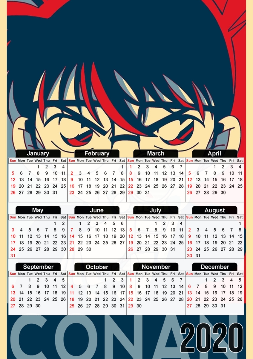 Detective Conan Propaganda für A3 Fotokalender 30x43cm